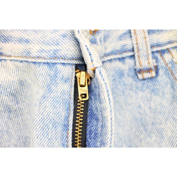 80s Vintage Bongo Light Acid Wash Rock Grunge High Waisted Mom Denim Jeans 28 - Picture 9 of 13